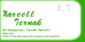 marcell ternak business card